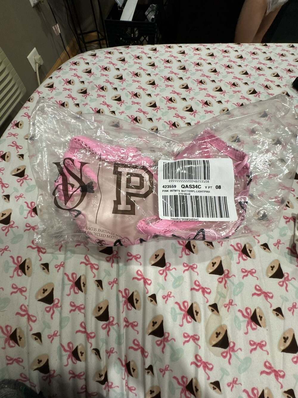 Victoria's Secret PINK Butterfly Embroidery Push-Up Bra